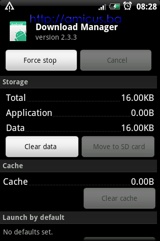 Download manager - clear data