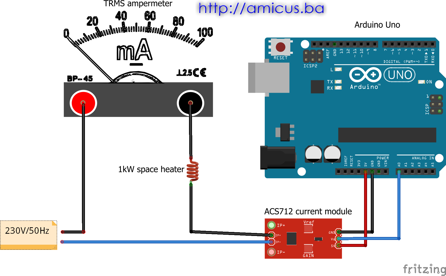 AC mjerenje struje - ACS712