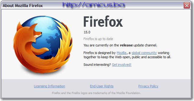 Mozilla Firefox 15