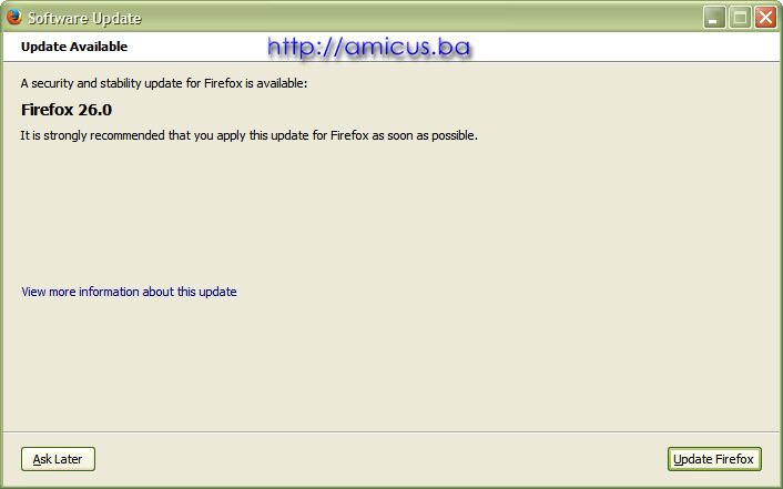 Firefox 26