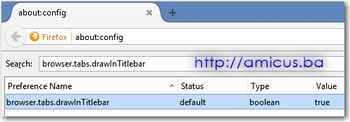Bez Firefox Titlebar-a