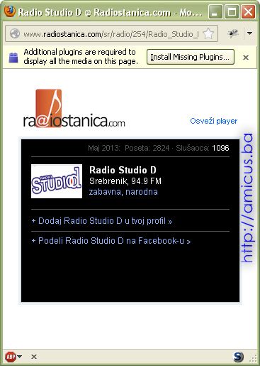 Online radio - Windows media plaer plugin za Firefox