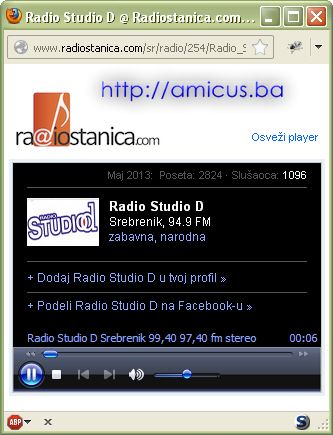 Online radio - Windows Media Player Firefox Plugin