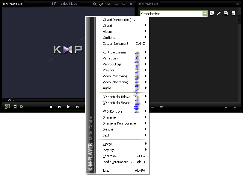 The KMPlayer video player