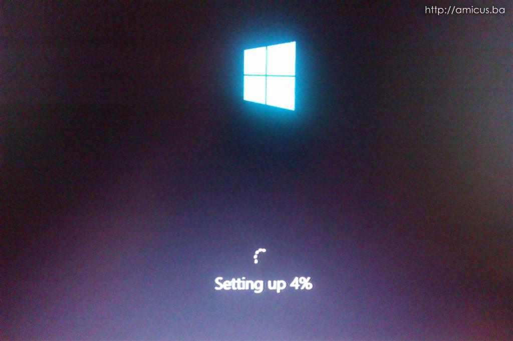 Početak instalacije Windows 8.1.