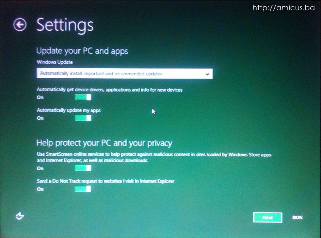 Windows 8.1. - dodatna podešavanja