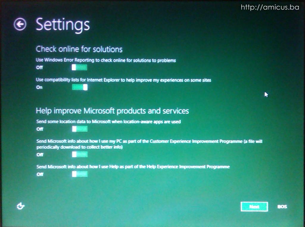 Windows 8.1. - dodatna podešavanja