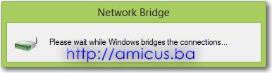Kreiranje bridge konekcije na Windows 8